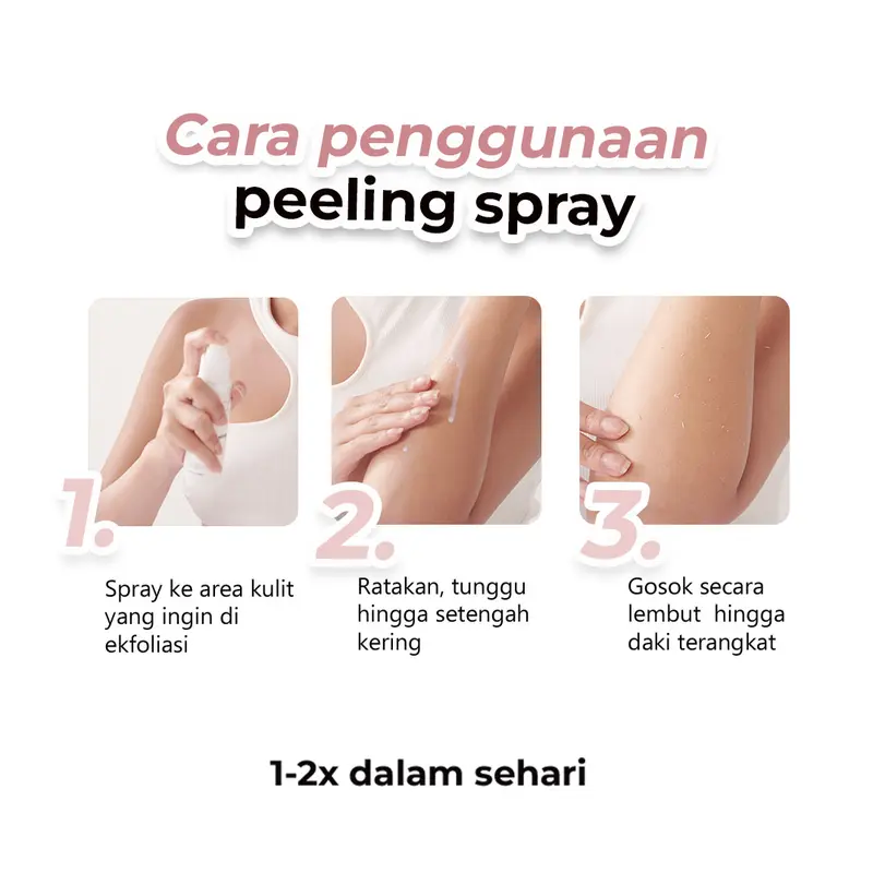 Byebadskin Brightening Peeling Spray with Alpha-Arbutin & Licorice Extract 100ml 3