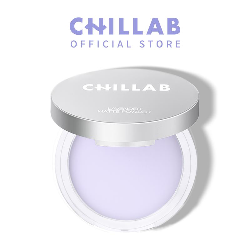 CHILLAB Lavender Matte Powder - Powder Free Oil Control Setting Powder 10g with 1 puff Non-tinted Translucent