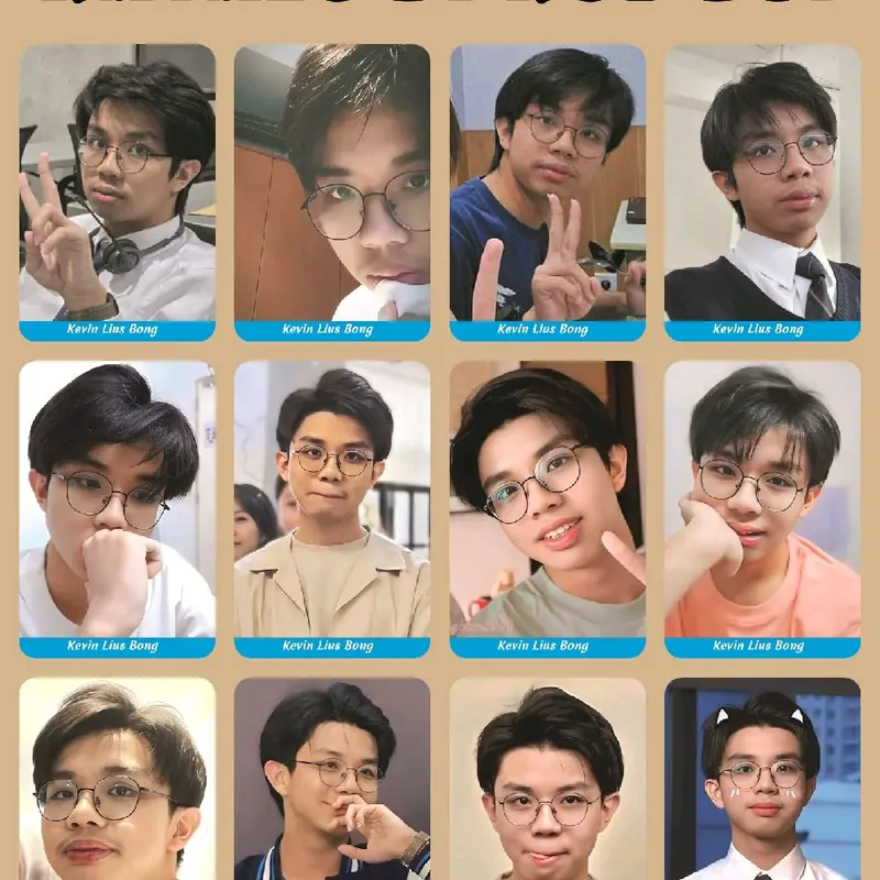 BONUS GANTUNGAN KUNCI, Photocard 50pcs KEVIN LIOS BONG , COD 4