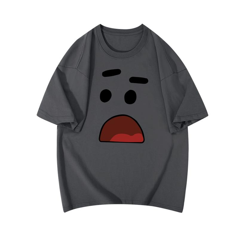 Fatcat - Tshirt SAD FACE BAHAN COTTON COMBED 24S Baju Pria Kaos Nyaman  High Katun Dewasa Lembut Distro Dark Grey Atasan Soft 4