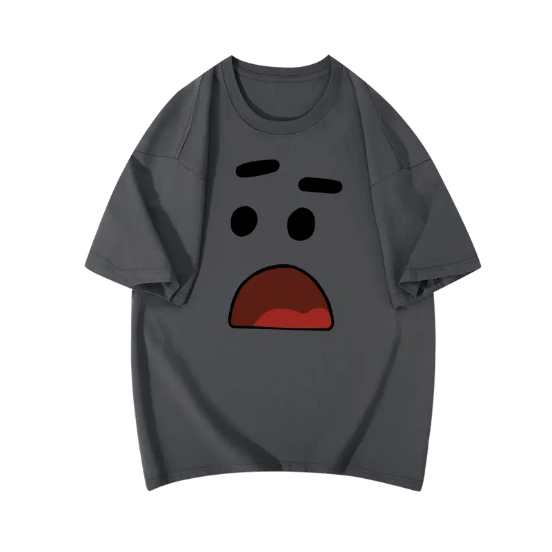 Fatcat - Tshirt SAD FACE BAHAN COTTON COMBED 24S Baju Pria Kaos Nyaman  High Katun Dewasa Lembut Distro Dark Grey Atasan Soft 4