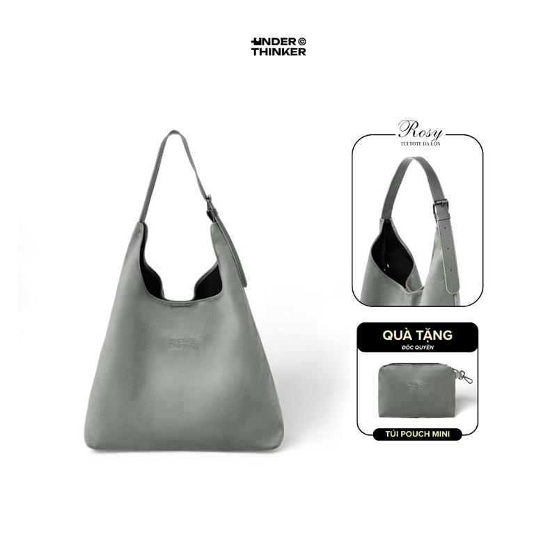 Túi Tote Vải ROSY Cao Cấp Quai Đeo Vai Điều Chỉnh Nam Nữ Kiểu Đi Học Làm Cổ Điển | UNDERTHINKER
