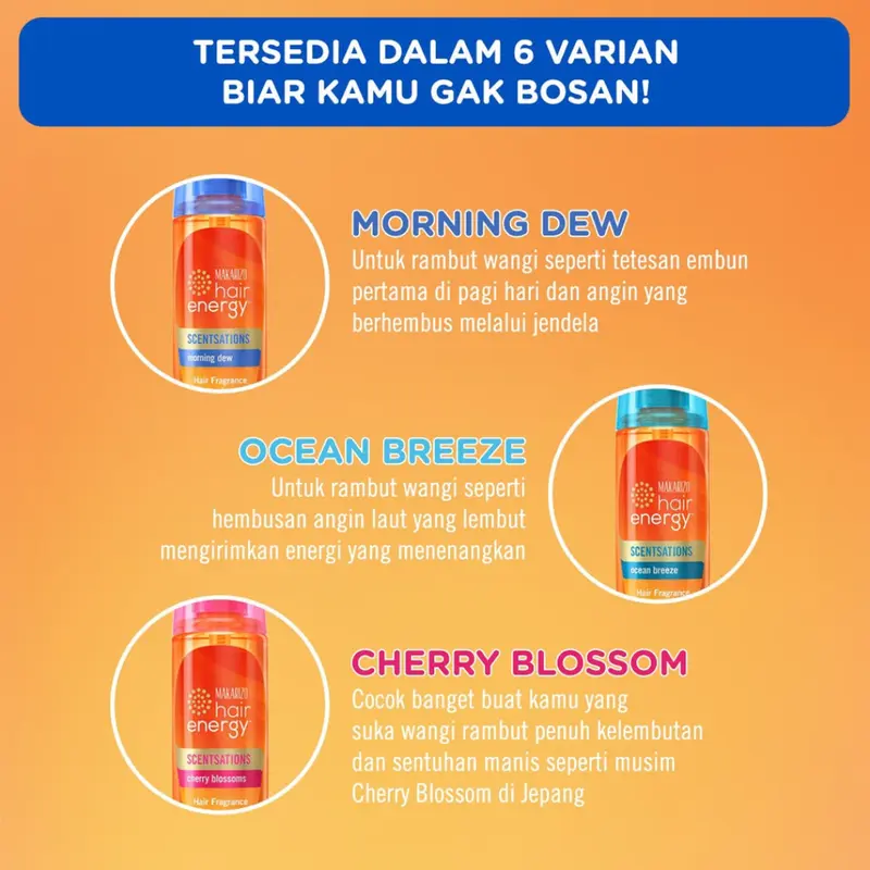VITAMIN RAMBUT / PARFUM RAMBUT  WANGI - BPOM BY MAKARIZO -    Blue Coast 100 mL Bau 5