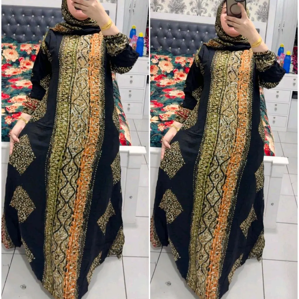 gamis set hijab batik cogan terbestseller