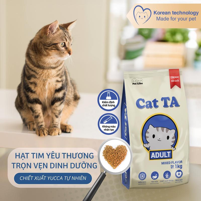 Thức ăn cho mèo trưởng thành CAT LICIOUS 1KG - Giá rẻ, date xa, thơm ngon,…