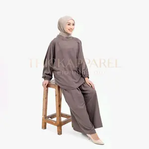 [READY STOCK] THICKAPPAREL - NAIRA SETELAN WANITA CELANA KULOT DAN ATASAN BLOUSE WANITA