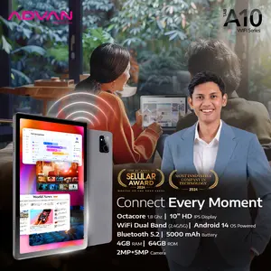 [Exclusive Ibnu Lita] (FREE CASE) ADVAN TAB A10 Wifi 4GB/64GB 10.1” inch Octa Core IPS Screen Tablet Android 14 5000mAh