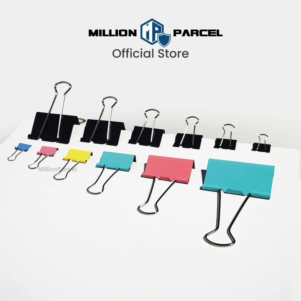 Huajie Metal Binder Clip | Paper Clip | Metal Clip | Money Clip | Book Clip | Paper Clip Holder | Colour Clips