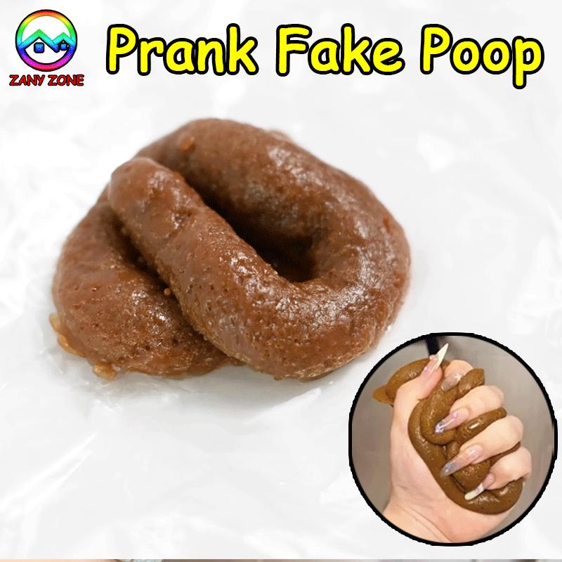 Simulation Fake Dung Poop Prank Poop Toy 4x5cm Brown TPR Material April Fool's Day & Halloween Prank Props Tricky Pinch Poop