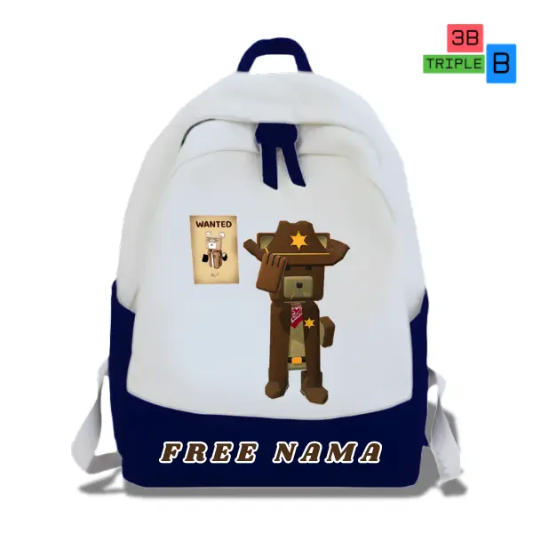 Tas Ransel Anak SUPER BEAR ADVENTURE Backpack Anak Sekolah Custom Gambar FREE NAMA Unisex Fashion tas  anak tas  koper casual tas  ransel