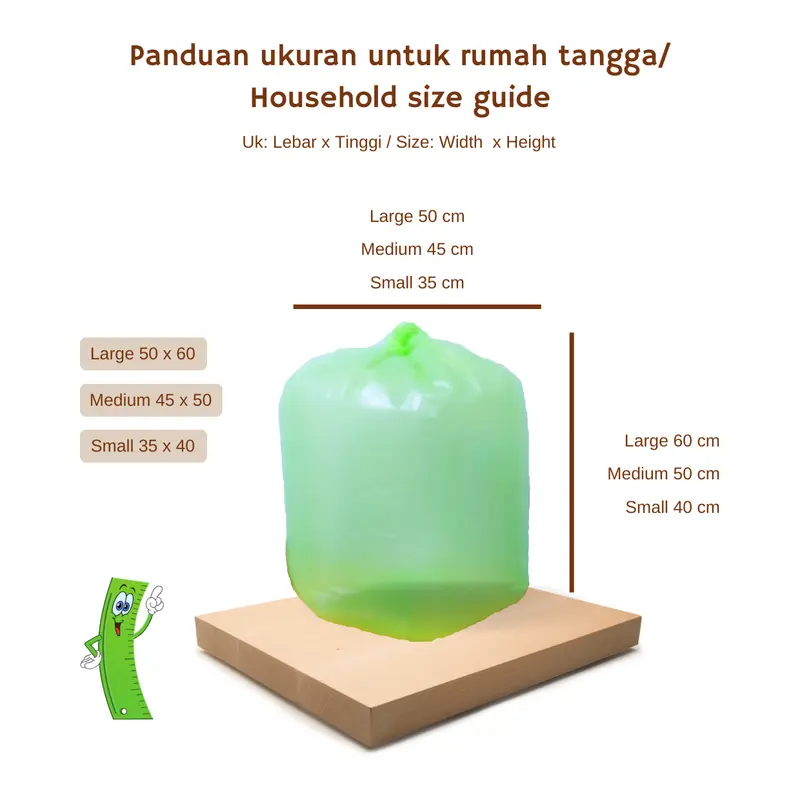 Kantong sampah ramah lingkungan untuk rumah tangga / Biodegradable household trash bag - CROSSBO store 7
