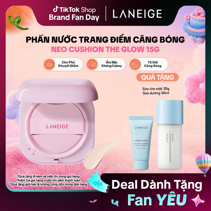 Phấn Nước Trang Điểm Căng Bóng LANEIGE NEO CUSHION THE GLOW 15G