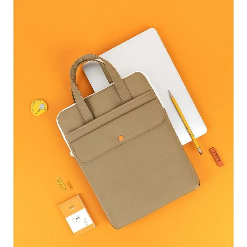 Tas Laptop 15-16 Inch Sleeve Case Kanvas Premium | Tas Jinjing Laptop Pria Wanita Minimalis