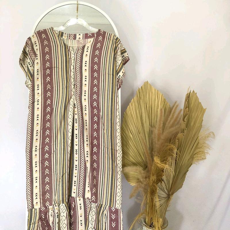 Daster PENDEK Rayon Premium Motif Kekinian Busui Friendly dengan Zipper Jepang - Batik, Bumil, Katun, Tidur, Wanita, Dress 1