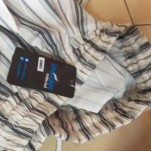 EL - Everyday Pants - Strip Pants - Celana Panjang Wanita Baggy Kantor Kuliah - Kulot Pinstripe - Celana Formal Casual Wanita Loose Motif Garis Kantong