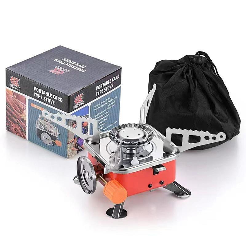 Bếp ga du lịch mini [ TẶNG DÂY DẪN GAS ] dã ngoại gấp gọn đa năng tiện lợi 4