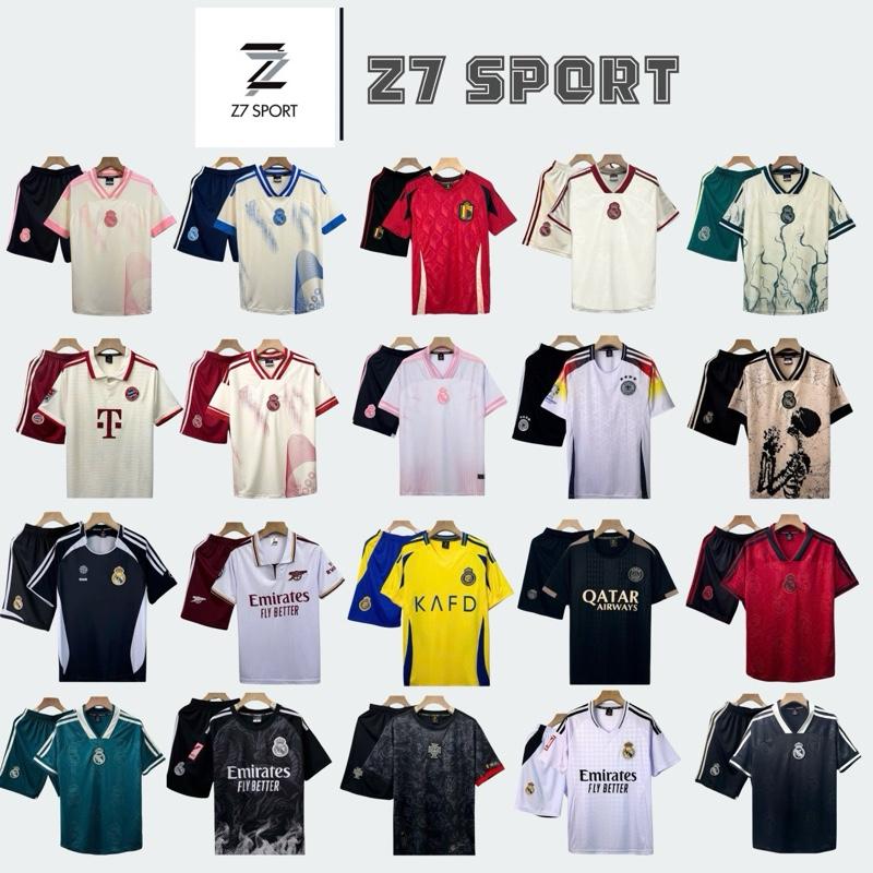 Bộ quần áo bóng đá đồ đá banh LOGO THÊU - VẢI THUN LẠNH cao cấp