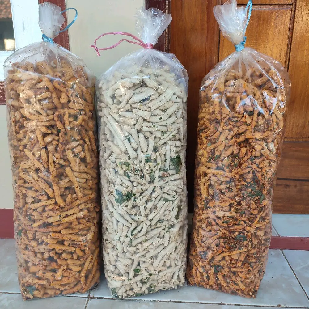 MIRA SNACK - 500 Gram Basreng Pedas Gurih Daun Jeruk renyah kriuk cemilan snack basreng kiloan