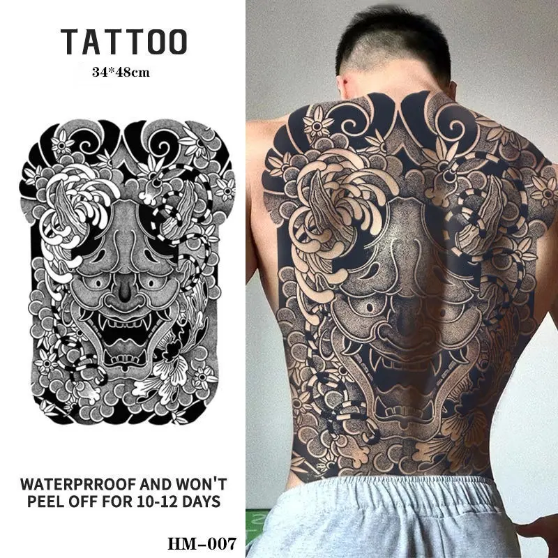 Hình Xăm Dán Tạm Thời, Hình Xăm Ma Thuật Không Thấm Nước, Kéo Dài Trong 15 Ngày, Hình Xăm Giả, Hình Xăm Tạm Thời, Hình Xăm Tạm Thời Toàn Thân 48cm * 34cm, Zero Tattoo