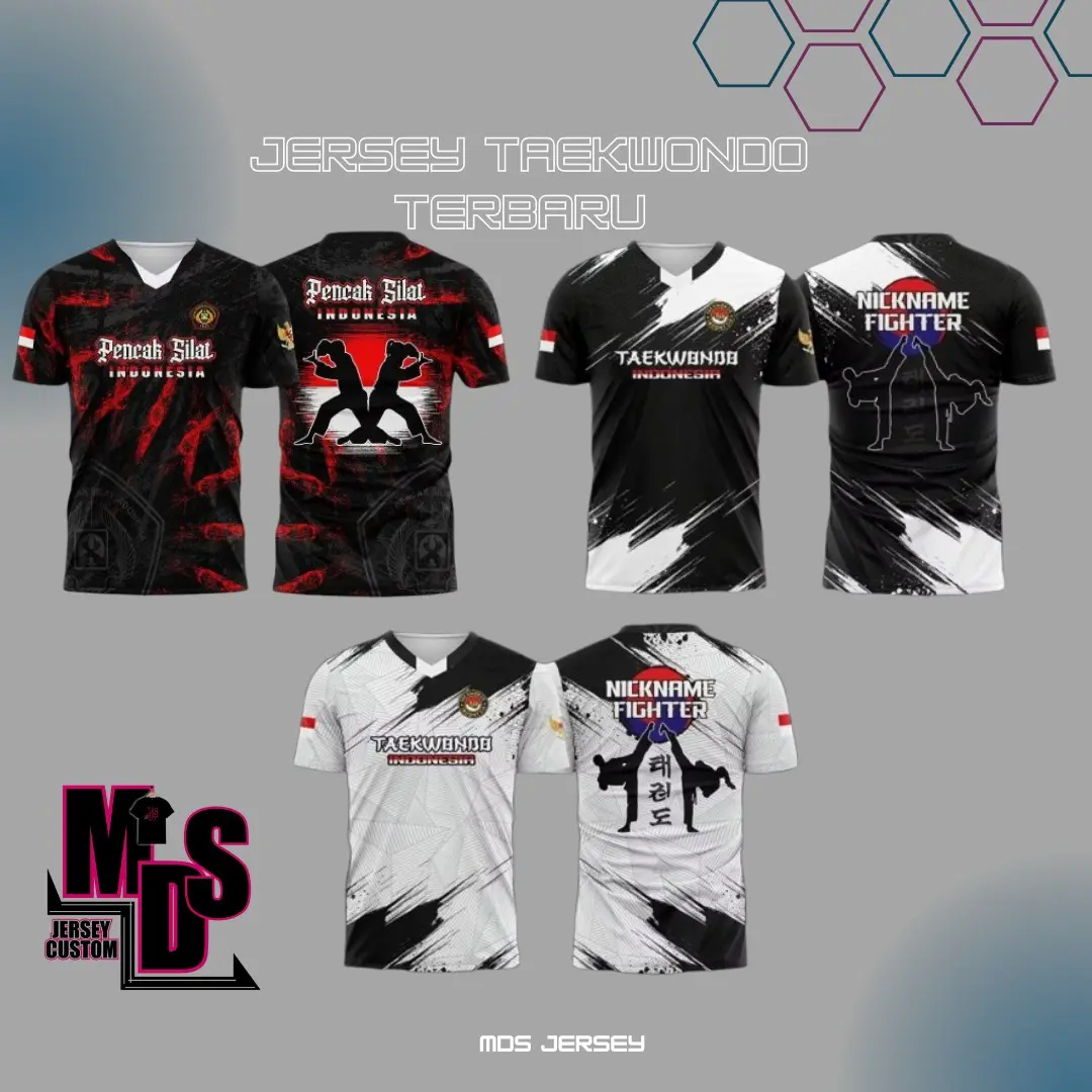 JERSEY PENCAK SILAT / TAEKWONDO TERBARU FULL PRINTING FREE NICKNAME