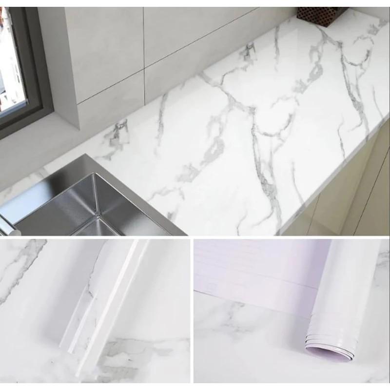 Product Introduction of Paket 4 roll bayar 100 ribuan Wallpaper Sticker Dinding Kamar Tidur Ruang Tamu Dapur Elegan mewah aesthetic bahan pvc sudah ada lemnya tinggal tempel kekinian stiker tembok 3