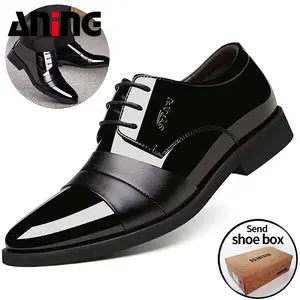 Sepatu Pria Casual Pantofel Formal Kerja Kulit Model Shoes Cowok 8801