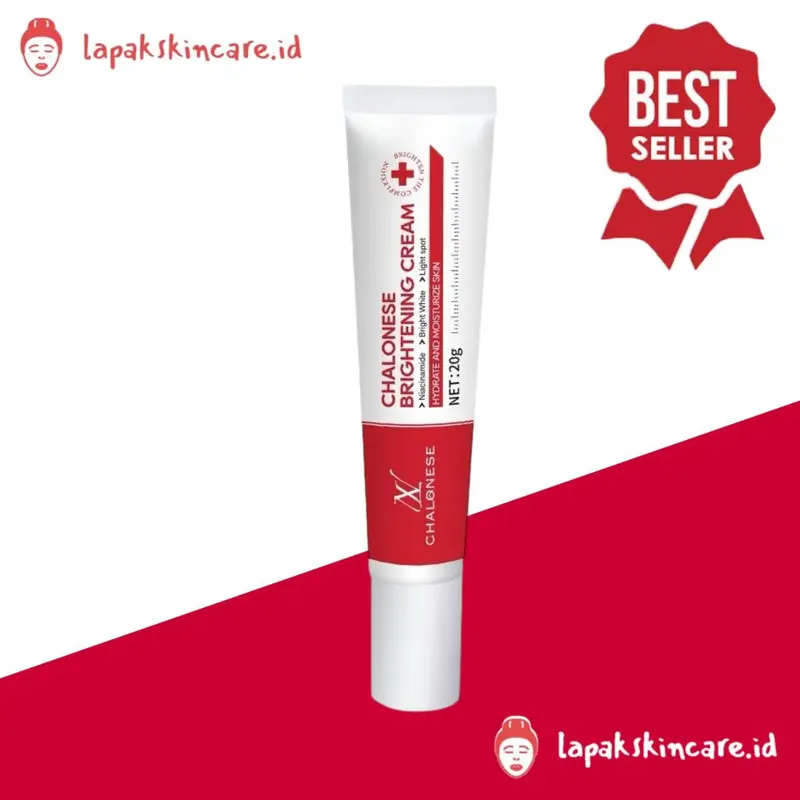CHALONESE Whitening Cream 20g / Brightening Cream / Krim Penghilang Freckle Flek dan Tanda Penuaan di Wajah 4