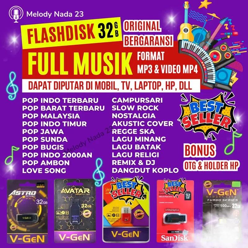 Banyak Bonus USB Flashdisk Musik Full MP4 dan MP3 Flashdis