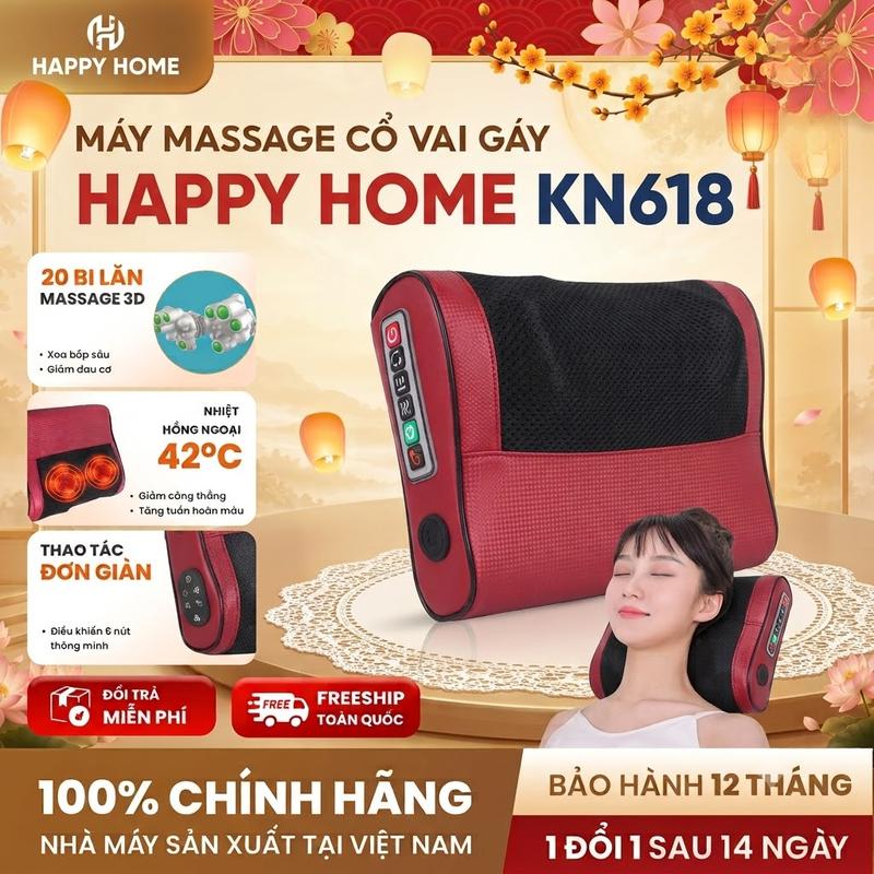 Gối Massage Cổ Vai Gáy 20 Bi Hồng Ngoại Cao Cấp, Máy Massage Toàn Thân Giảm Đau…