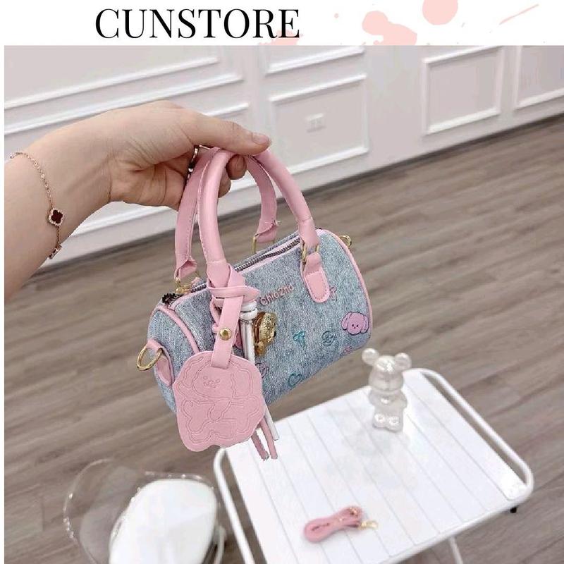 (Tặng Móc) Túi Xách Nữ Cunbag Dáng Trống Chio  Đeo Chéo Dễ Thương CUN789