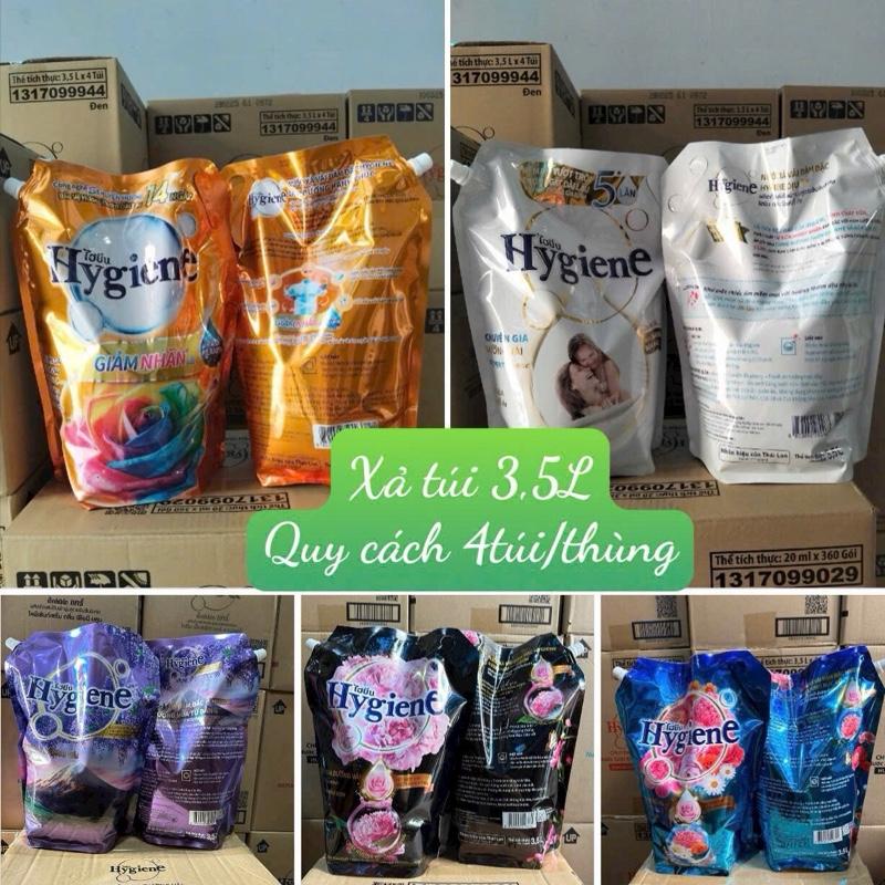 Nước xả vải Hygiene Thái Lan túi 3,5L đậm đặc thơm lâu nhẹ nhàng quyến rũ