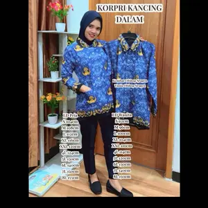 KORPRI KANCING DALAM MODEL STANDAR PRIA WANITA MUAT SAMPAI BB 150kg KATUN C40
