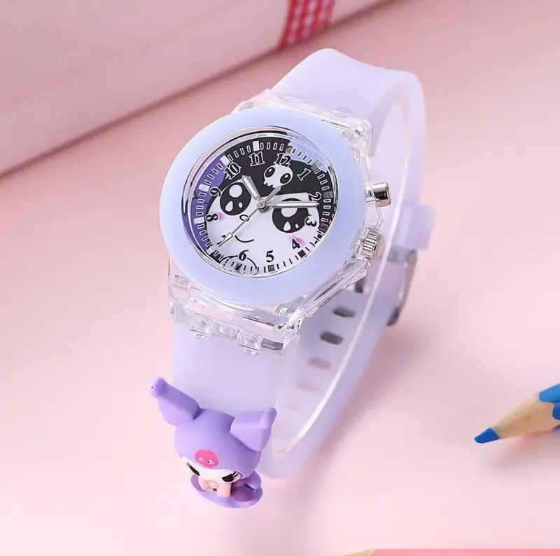 JAM TANGAN ANAK-ANAK DESAIN IMUT DENGAN BERBAGAI PILIHAN WARNA DAN KARAKTER LUCU DENGAN LAMPU LED 6