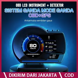 【COD】P6/P24 Ultra Car Layar Display OBD GPS Smart HUD Sistem Ganda Tampilan Kepala MobiGauge Kode Kesalahan Bisa Dihapus Meter