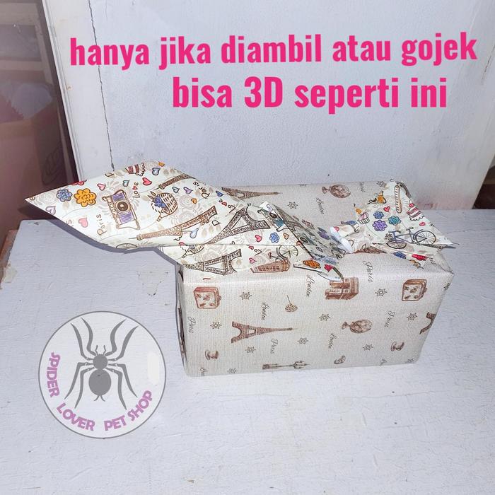 Gambar Packing kado / gift wrap untuk packing tarantula dari spider lover petshop Kota Bandung Tokopedia