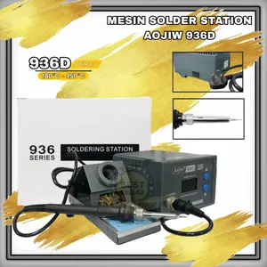 mesin soldering station aojiw 936d temperature control led digital display alat solder digital baru