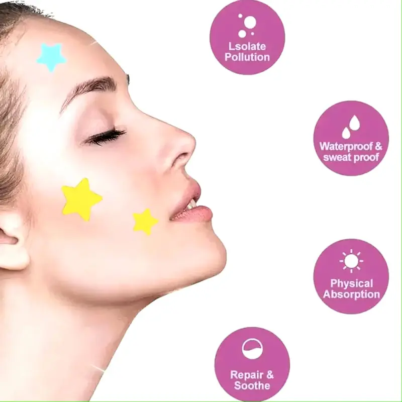 *COD* Acne patch lucu Pimple Patch Penghilang Jerawat Acnes Spot Care Plester Jerawat Acne Treatment 36 buah stiker jerawat Cute Star/Heart 4