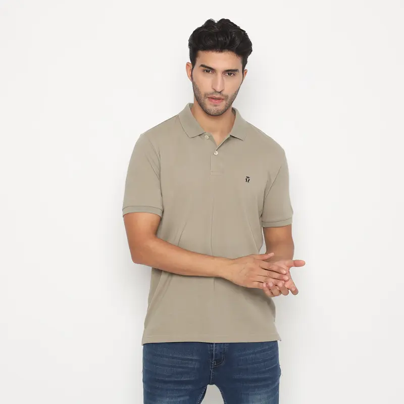 Matsuda Kaos Polo Shirt Pria Kerah Kushima Khaki Spray Green 0