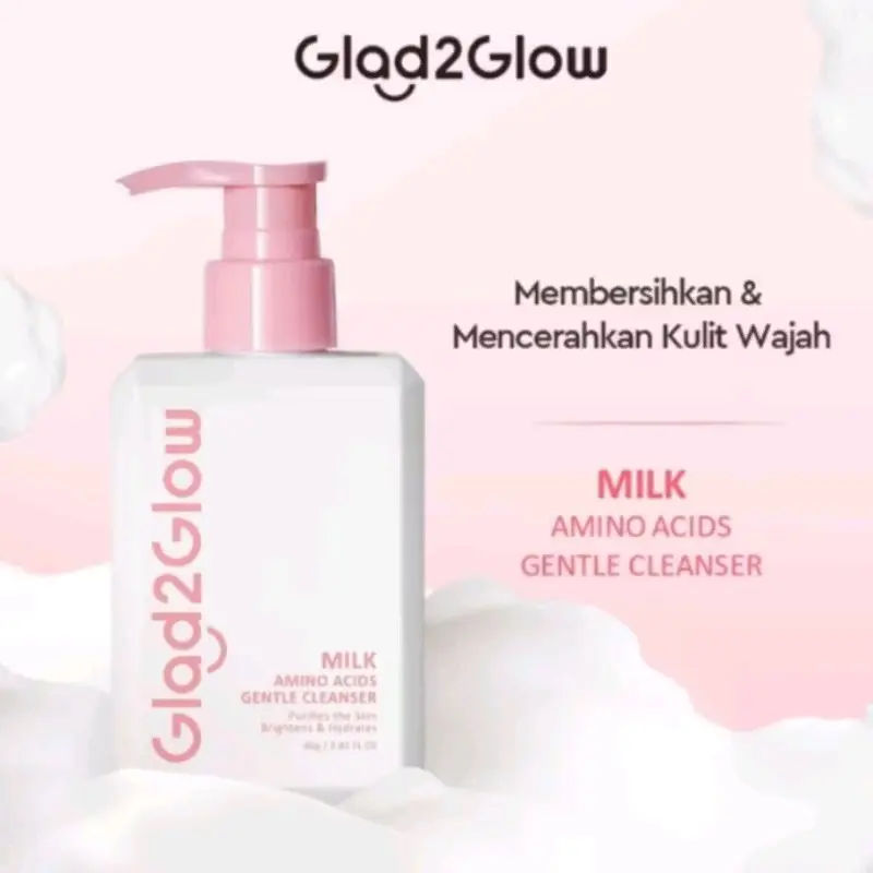 G2G Glad2Glow Milk Amino Acids Brightening Cleanser 80gr