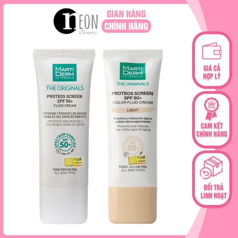 [HÀNG CTY] Kem Chống Nắng MartiDerm Phổ Rộng The Originals Proteos Screen SPF50+ Fluid Cream - NEON BEAUTY