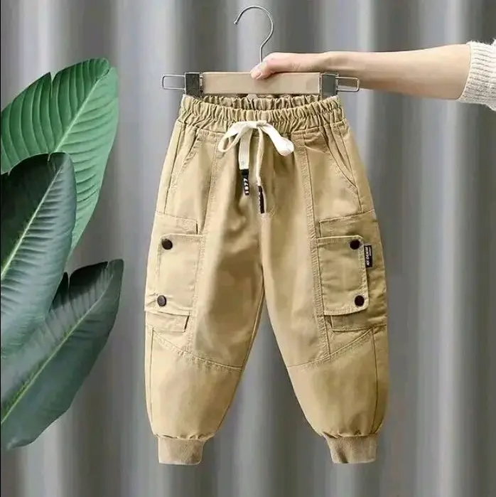 Celana Cargo Anak Laki-Laki Pinggang  Elastis Usia 1-14tahun -Fashion Anak laki-laki perempuan {unisex} bikin anak Bunda tampil keren