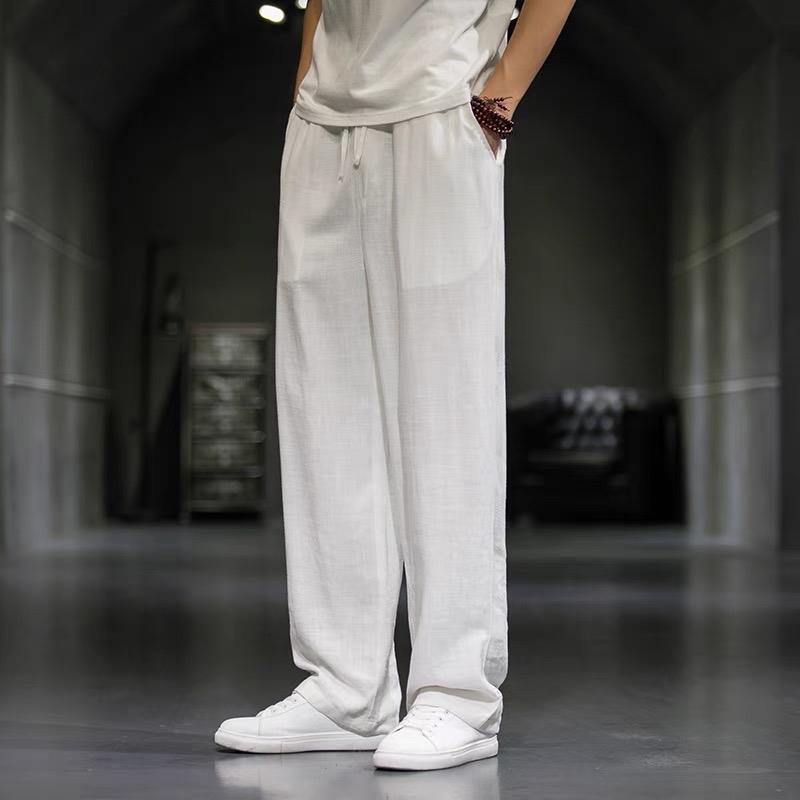 Quần đũi nam Mềm Mỏng Nhẹ thoáng mát dáng ống rộng suông dưới 85kg Menswear trẻ trung cá tính