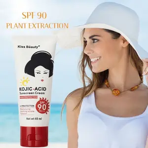 【Bpom】SPF90 PA+++ Kojic Acid Sunscreen tabir surya Body Sublock Wajah & Badan Sunscreen Cream 60g Fade Spots Sun UV Protection Repair Moisturizing Skin Krim Sunscreen Wajah Tubuh