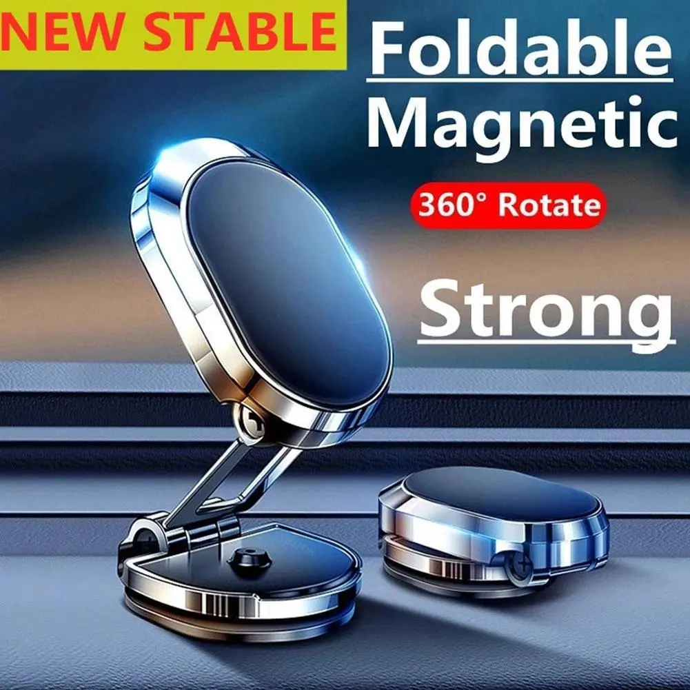 Magnetic Car Phone Holder Dashboard Phone Stand 360° Rotation Mount Universal Car D9L3