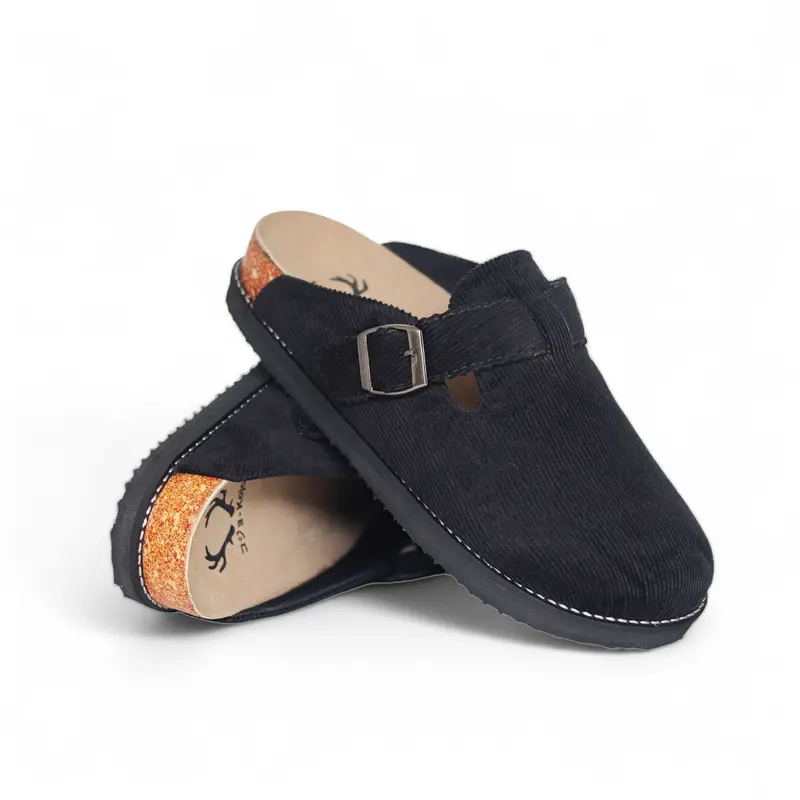 XWALL - Sepatu Sandal Pria Sandal Clog Mule Pria Casual Corduroy Pria Sendal Slippers Selop Pria Slop Santai Trendy Shoes 5