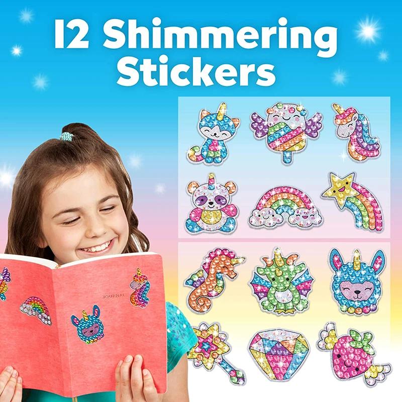 Product Introduction of 12 Create Big Gem Diamond Painting Sticker Kit Art Craft Girls Boys Unicorn Animal Sealife Magical Mosaic Dot Sticky Toys Gifts 4