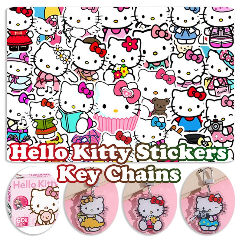 MUYA 50pcs Hello Kitty Stickers Cute Cat Stickers Waterproof - TikTok ...