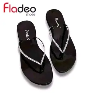 Sandal Jepit Wanita Permata Blink Anti Licin Tali Kaki Silver 1cm Ukuran 37-40 Sendal Trendy Cantik & Nyaman