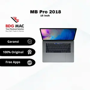 Laptop MB Pro 2018 15inch Silver dan Grey