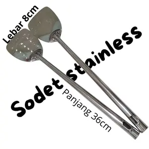 Sodet Stainless Tebal 8cm x 36cm untuk Memasak di Dapur - Alat Dapur Tahan Lama & Anti Karat - Kitchenware